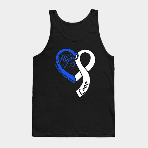 Guillain Barre Syndrome Awareness Hope Love Heart Ribbn Happy Valentines Day- Love Shouldn't Hurt Stop Tank Top by DAN LE